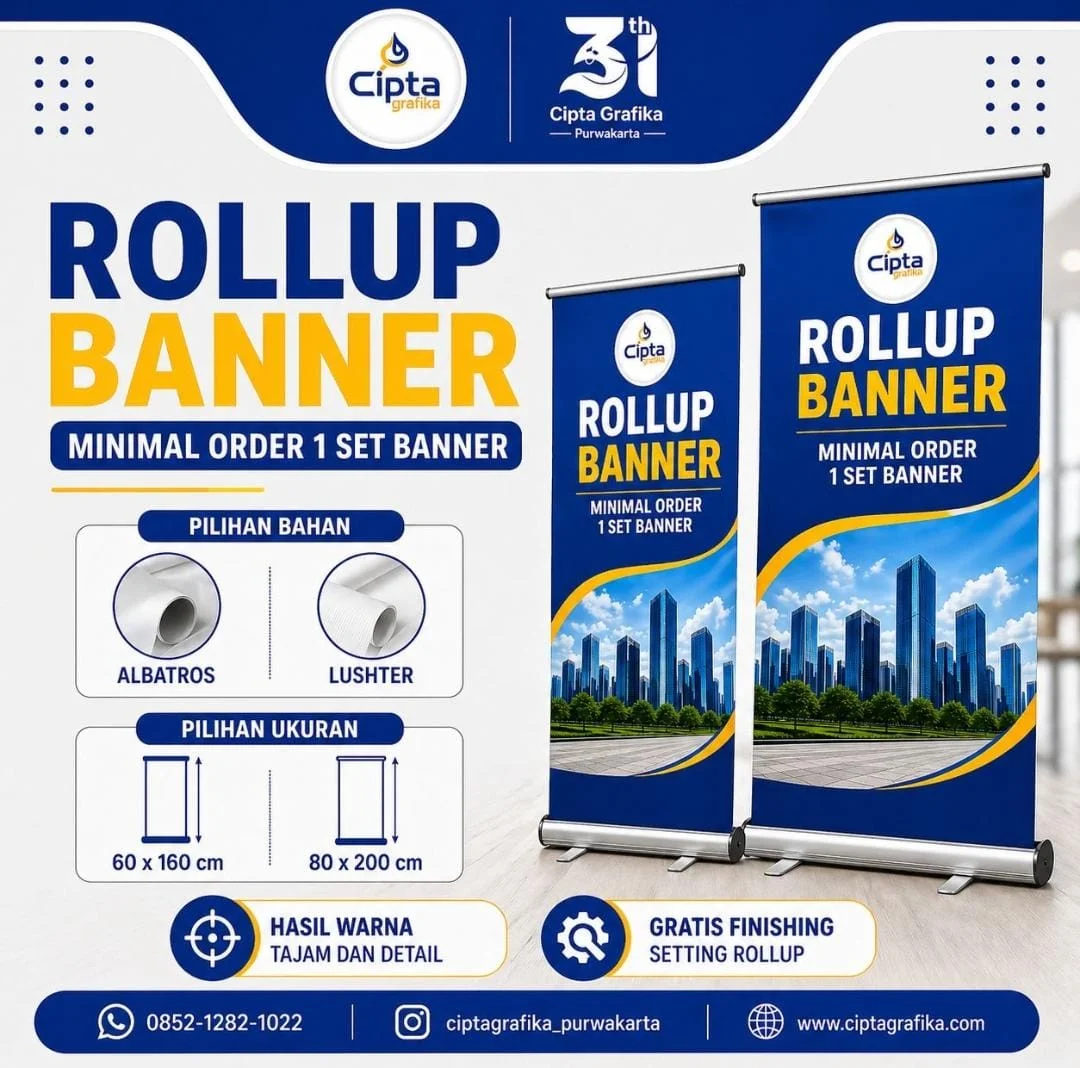 Roll Up Banner 80 x 200 cm